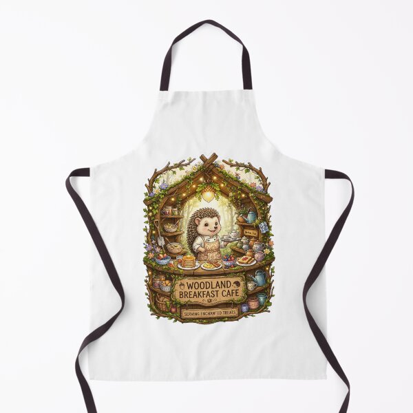 Item preview, Woodland Breakfast Café | Cottagecore Hedgehog Café | Cozy Forest Breakfast | Whimsical Woodland Kitchen | Pancakes & Tea | Enchanted Brunch Art designed and sold by MrDev.