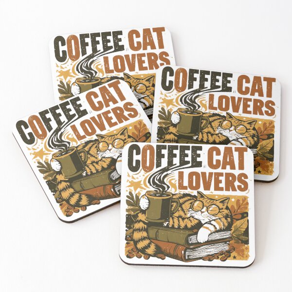 Item preview, Coffee Cat Lovers Vintage designed and sold by urbinet.