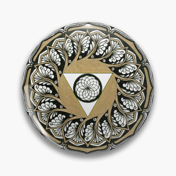 Item preview, Throat Chakra - Gold Black & White designed and sold by candorbysara.