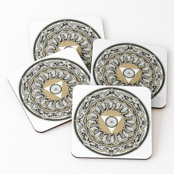 Item preview, Throat Chakra - Gold Black & White designed and sold by candorbysara.