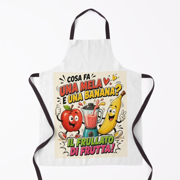 Item preview, Funny Apple and Banana – Fruit Smoothie Cartoon Joke designed and sold by RipantinaFantasy .