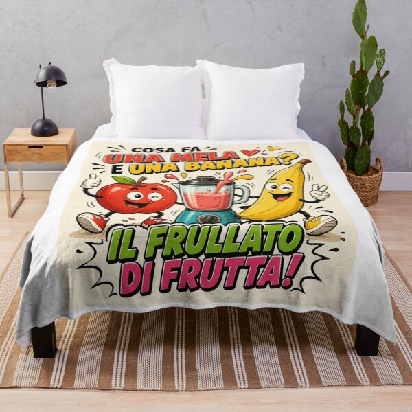 Item preview, Funny Apple and Banana – Fruit Smoothie Cartoon Joke designed and sold by RipantinaFantasy .