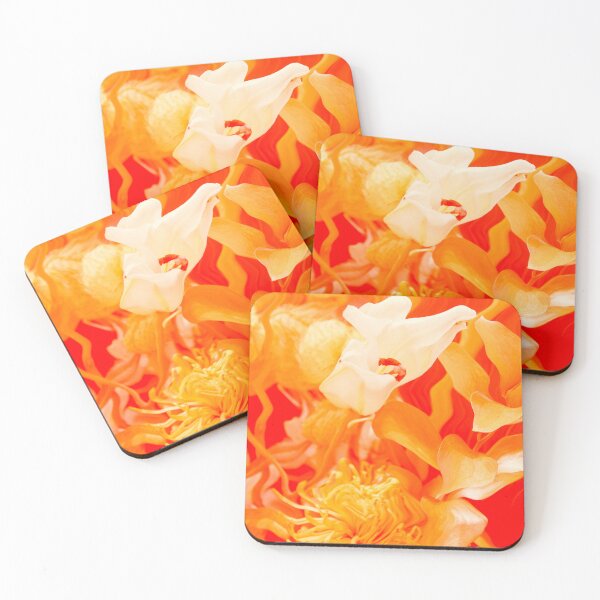 Item preview, Vibrant Orange Flower Close Up Fiery Floral Abstract designed and sold by BuckaBaby.