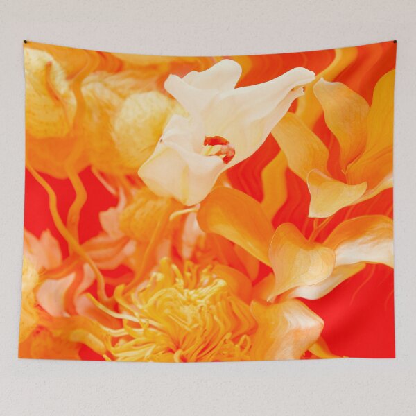 Item preview, Vibrant Orange Flower Close Up Fiery Floral Abstract designed and sold by BuckaBaby.