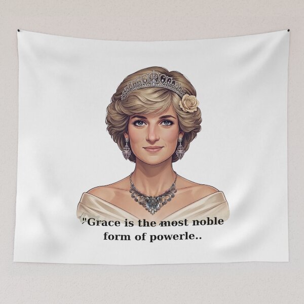 Item preview, Princess Diana Vintage Portresi | Grace is the Most Noble Form of Power designed and sold by Zahho.