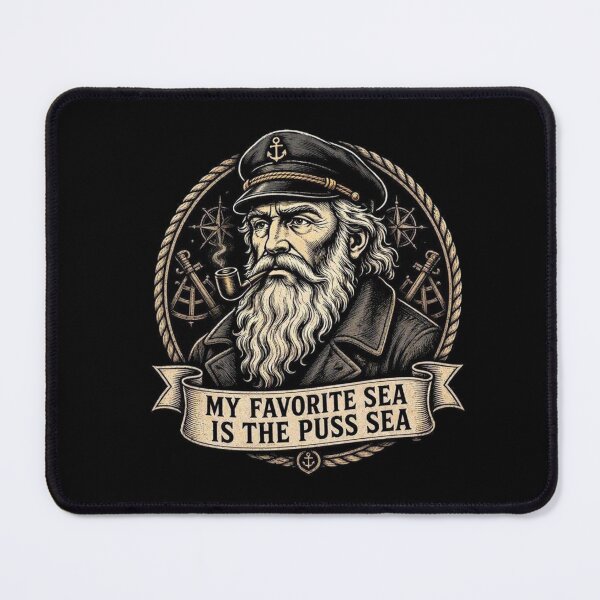 Item preview, My Favorite Sea is The Puss-Sea designed and sold by TheEndDesign.