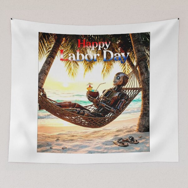 Item preview, Robot Vacation designed and sold by Iron El Studios.