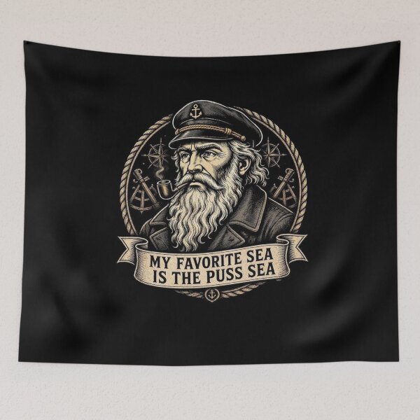 Item preview, My Favorite Sea is The Puss-Sea designed and sold by TheEndDesign.