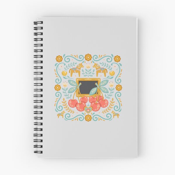Item preview, Scandinavian Folk Art Dala Horse Floral Sticker designed and sold by hattie's.
