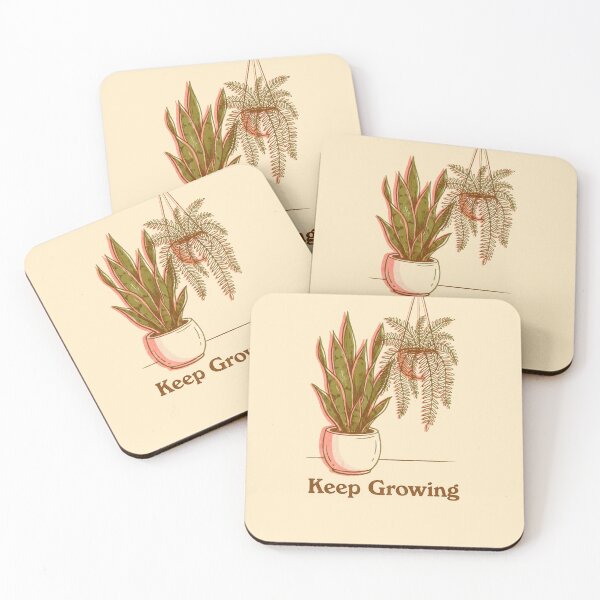 Item preview, Keep Growing Vintage Houseplant Illustration designed and sold by DailyVines.