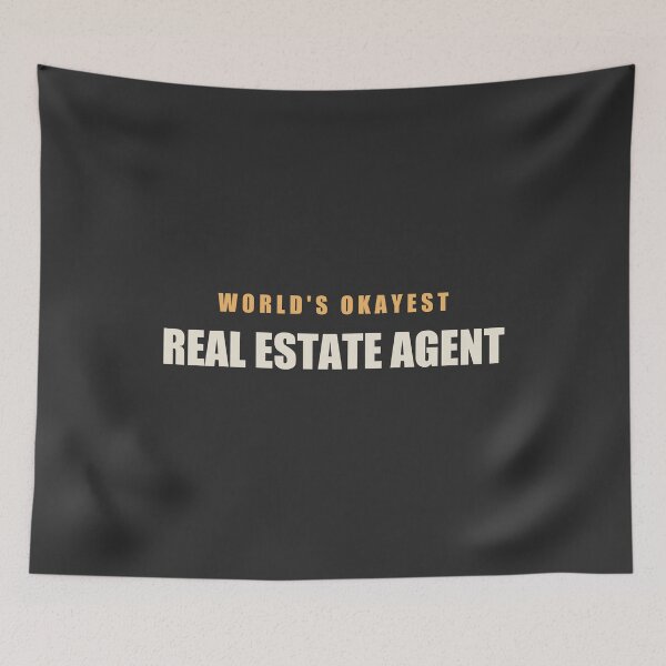 Item preview, World's Okayest Real Estate Agent - Real Estate Agent designed and sold by RetroThreadWorks.