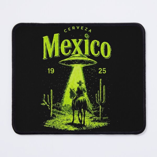 Item preview, Mexico UFO Cowboy Retro Desert  | Alien Western Sci-Fi Vintage Art designed and sold by Gbriel3.