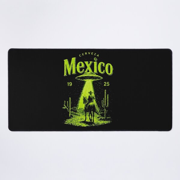 Item preview, Mexico UFO Cowboy Retro Desert | Alien Western Sci-Fi Vintage Art designed and sold by Gbriel3.