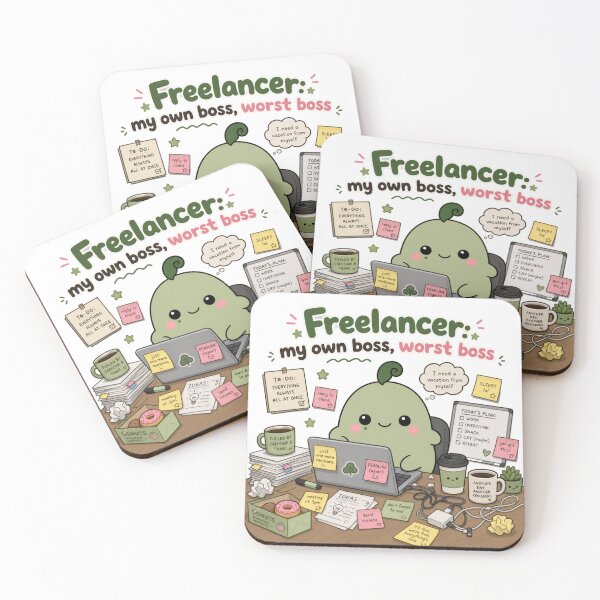 Item preview, Freelancer My Own Boss Worst Boss Funny Mascot designed and sold by srinig.