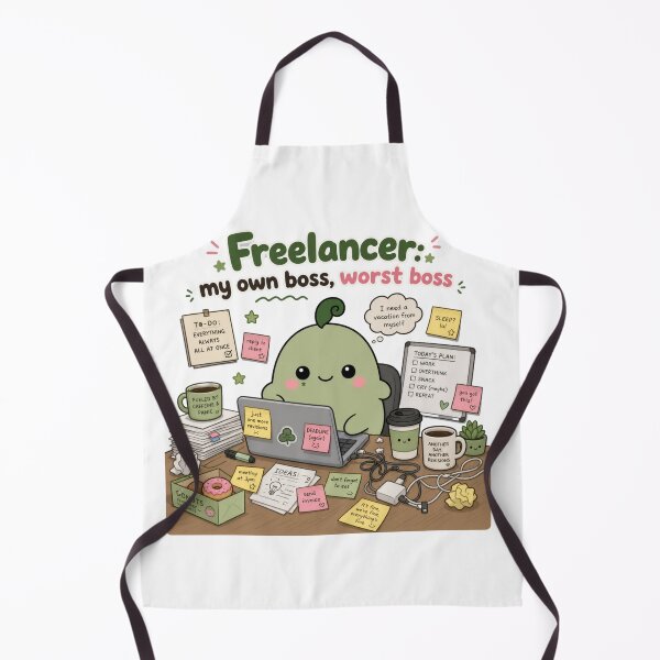 Item preview, Freelancer My Own Boss Worst Boss Funny Mascot designed and sold by srinig.