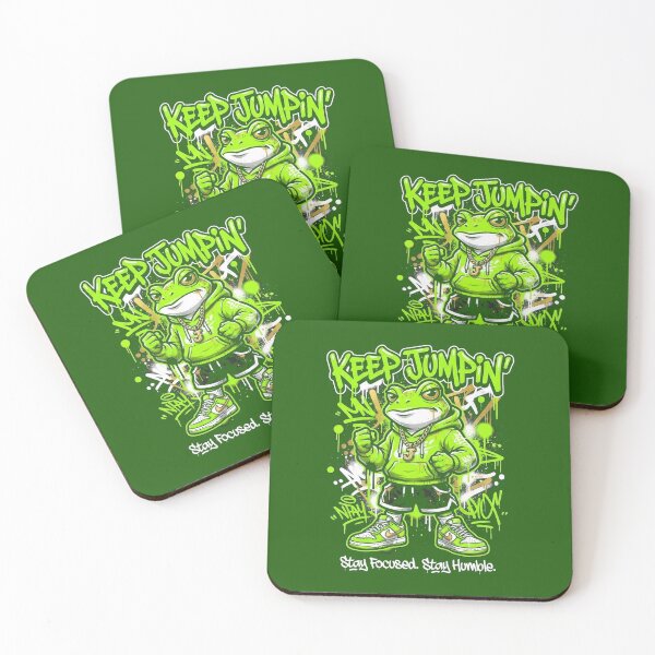 Item preview, FroggyJacck Keep Jumpin Graffiti Frog Hoodie Character designed and sold by FroggyJacck.