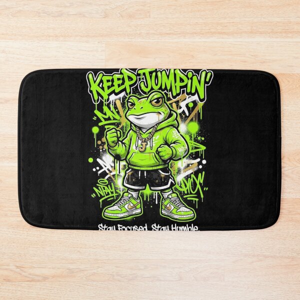 Item preview, FroggyJacck Keep Jumpin Graffiti Frog Hoodie Character designed and sold by FroggyJacck.