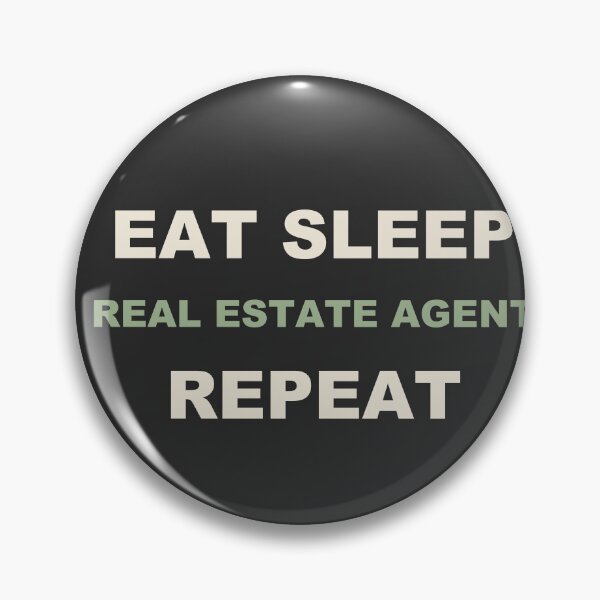 Item preview, Eat Sleep Real Estate Agent Repeat - Real Estate Agent designed and sold by RetroThreadWorks.
