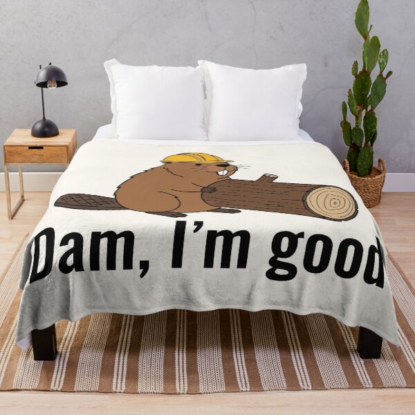 Item preview, Dam I'm Good Construction Beaver Hard Hat Logger Humor designed and sold by Amir Faysal.