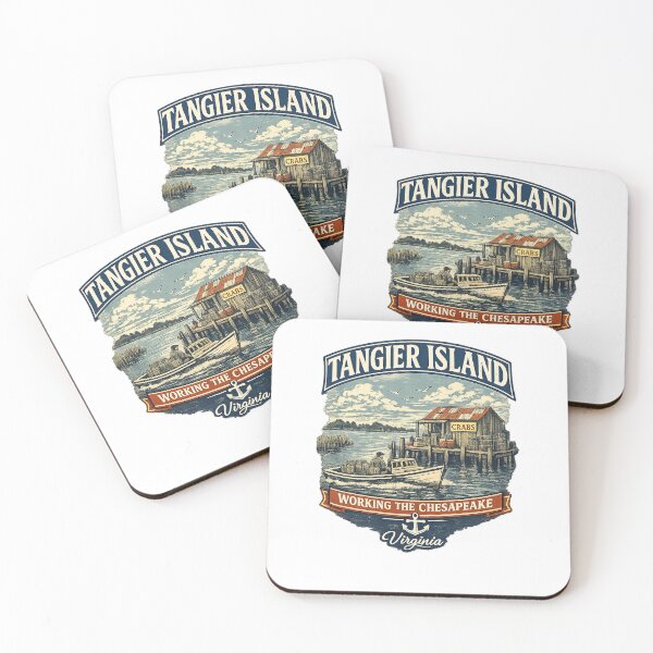 Item preview, Tangier Island Virginia – Working the Chesapeake Vintage Maritime Design designed and sold by Past in Threads.