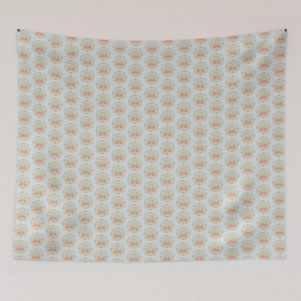Item preview, Scandinavian Folk Art Floral Mandala Design designed and sold by hattie's.