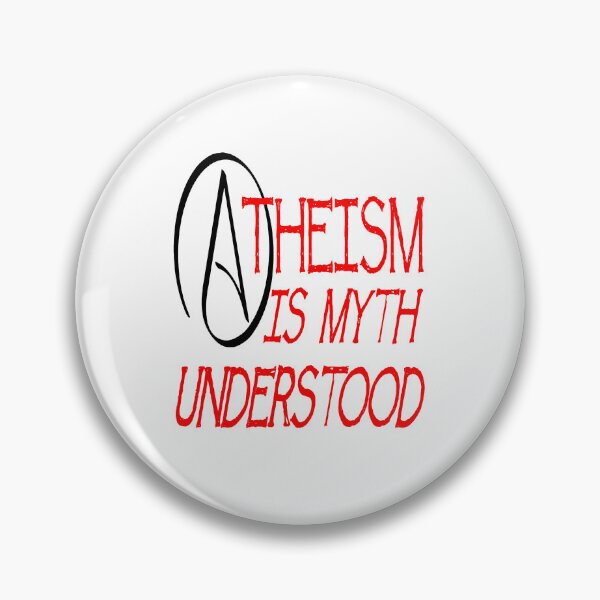Item preview, Atheism Is Myth Understood Fun Play On Words Pun Red designed and sold by taiche.