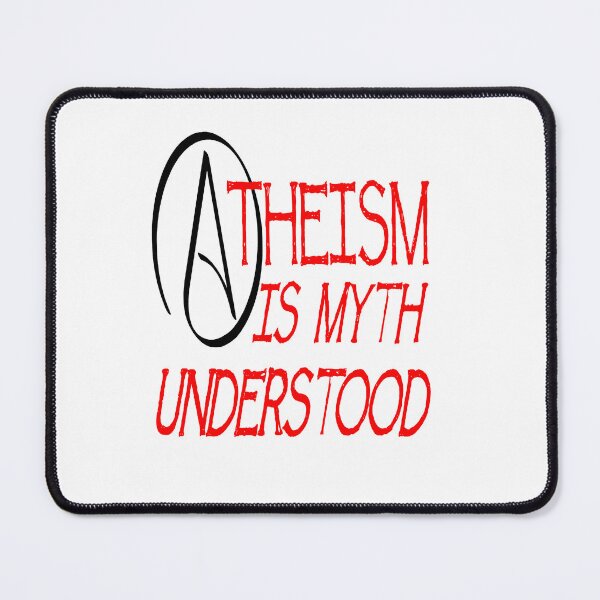Item preview, Atheism Is Myth Understood Fun Play On Words Pun Red designed and sold by taiche.