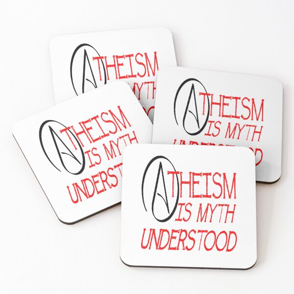 Item preview, Atheism Is Myth Understood Fun Play On Words Pun Red designed and sold by taiche.