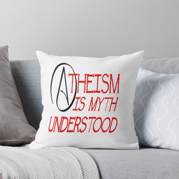 Item preview, Atheism Is Myth Understood Fun Play On Words Pun Red designed and sold by taiche.