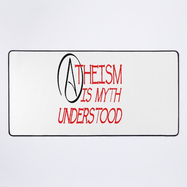Item preview, Atheism Is Myth Understood Fun Play On Words Pun Red designed and sold by taiche.