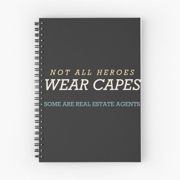 Item preview, Not All Heroes Wear Capes Some Are Real Estate Agents - Real Estate Agent designed and sold by RetroThreadWorks.