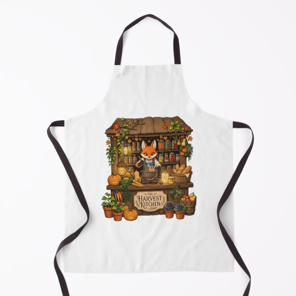 Item preview, The Harvest Kitchen | Cottagecore Fox Kitchen | Autumn Farm Stand | Rustic Harvest Cooking | Woodland Fall Market | Cozy Thanksgiving Decor designed and sold by MrDev.