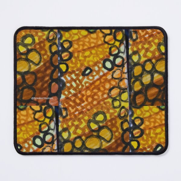 Item preview, Yellow Curved Patterns and Circles designed and sold by DancingCreek.