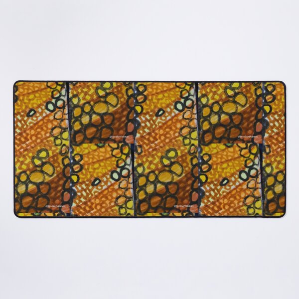 Item preview, Yellow Curved Patterns  and Circles designed and sold by DancingCreek.