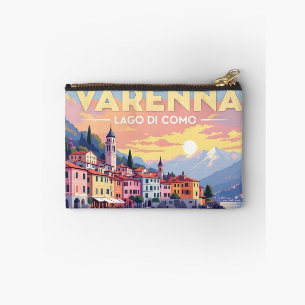 Item preview, Varenna, Lago di Como, Italy: Vintage-Style Painterly Travel Poster designed and sold by LSVart.