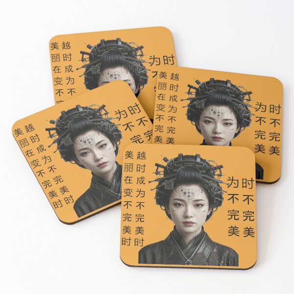 Item preview, Cyberpunk_geisha_portrait designed and sold by XakoLabs.