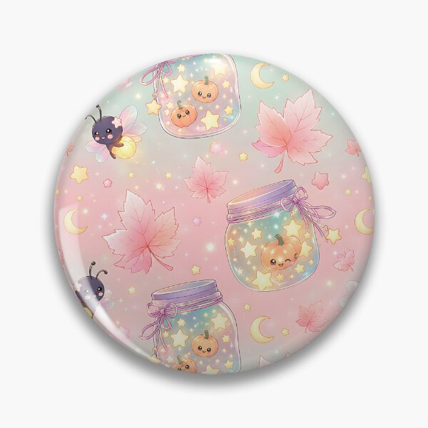 Item preview, Kawaii Pastel Autumn Cosmic Camping Pattern designed and sold by Thai Vibe Studio.