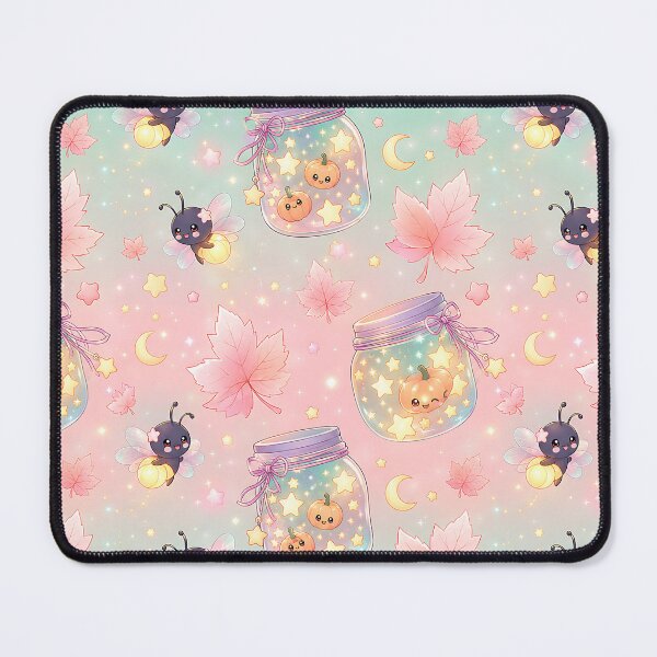 Item preview, Kawaii Pastel Autumn Cosmic Camping Pattern designed and sold by Thai Vibe Studio.