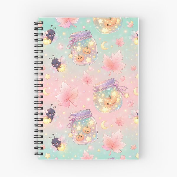 Item preview, Kawaii Pastel Autumn Cosmic Camping Pattern designed and sold by Thai Vibe Studio.