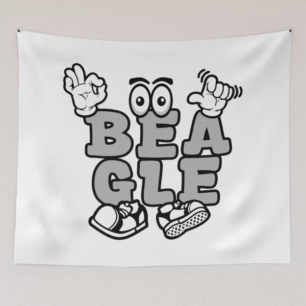 Item preview, BEAGLE - PETS Street Lettering Cartoon Character  designed and sold by NFTWords.