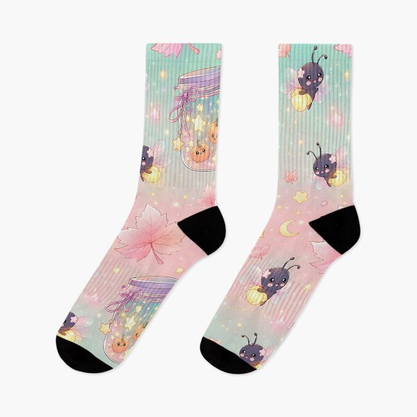 Item preview, Kawaii Pastel Autumn Cosmic Camping Pattern designed and sold by Thai Vibe Studio.