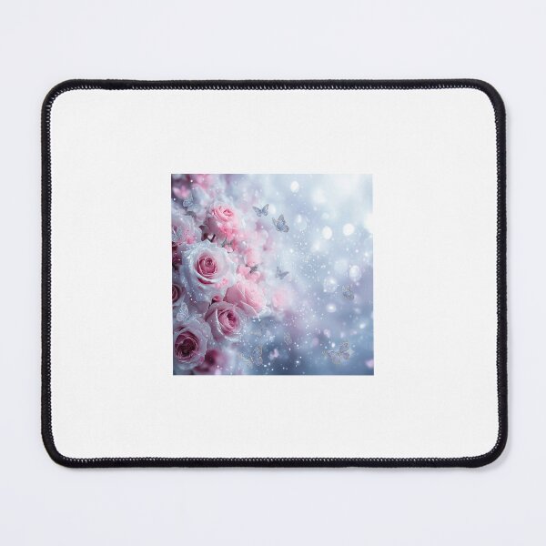 Item preview, Delicate Pink Rose Garland & Birds Sticker | Romantic Floral Face Decal for Laptops, Journals & Decor designed and sold by BigD shop.