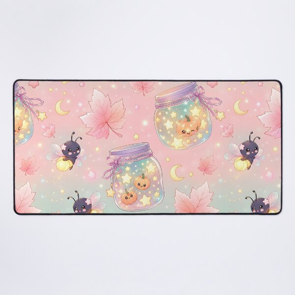 Item preview, Kawaii Pastel Autumn Cosmic Camping Pattern designed and sold by Thai Vibe Studio.