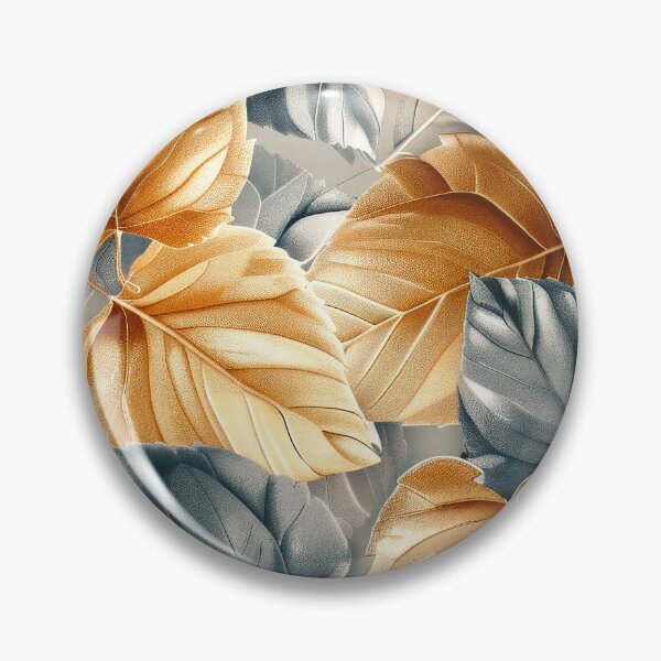 Item preview, Elegant Golden Earthtone And Silvery-Cream Leaves Designs designed and sold by DEC02.