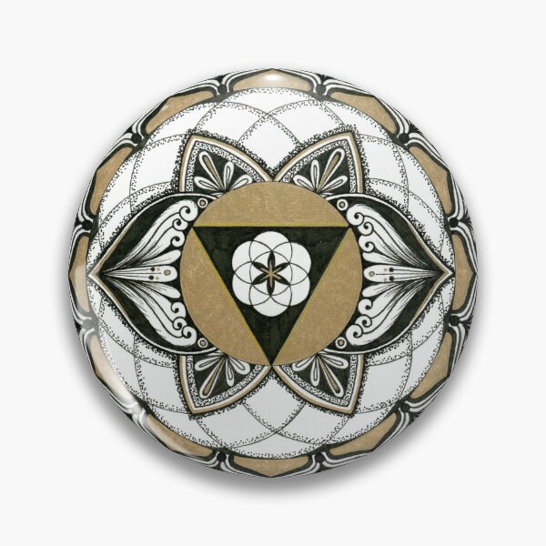 Item preview, Third Eye Chakra - Gold Black & White designed and sold by candorbysara.