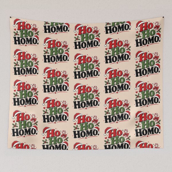 Item preview, Ho Ho Homo Christmas Shirt – Funny LGBTQ Pride Holiday Design designed and sold by TheStephanieRome.