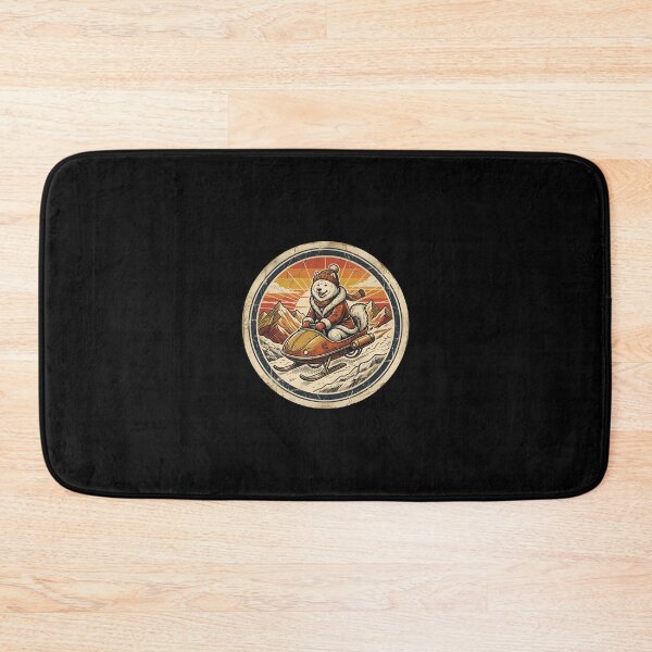 Item preview, Retro Hover Sled Samoyed Vintage Badge designed and sold by DuckOddity.