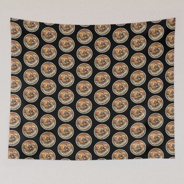 Item preview, Retro Hover Sled Samoyed Vintage Badge designed and sold by DuckOddity.