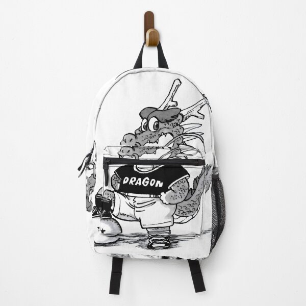 Item preview, Sporty Mythical Asian Dragon - Retro Anime Line Art designed and sold by Billy Morfo™.