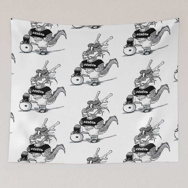 Item preview, Sporty Mythical Asian Dragon - Retro Anime Line Art designed and sold by Billy Morfo™.